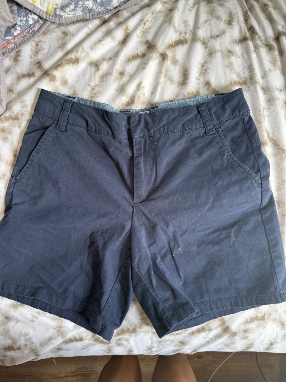 G.H. Bass & Co. High-Waist Navy Cotton Shorts